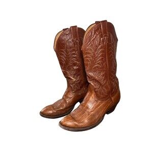 NOCANA Men's Brown Cowboy Boots MADE IN USA Size 9.5E 37178